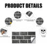 Kitchen Tile Stickers, 12 Pieces Self-Adhesive Tile Sticker Waterproof Pvc Tile Stickers Self-Adhesive Wall Tile