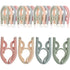 12 Pack Portable Foldable Plastic Travel Hangers Space Saving With Non-Slip Multi-Functional Travel Accessories For