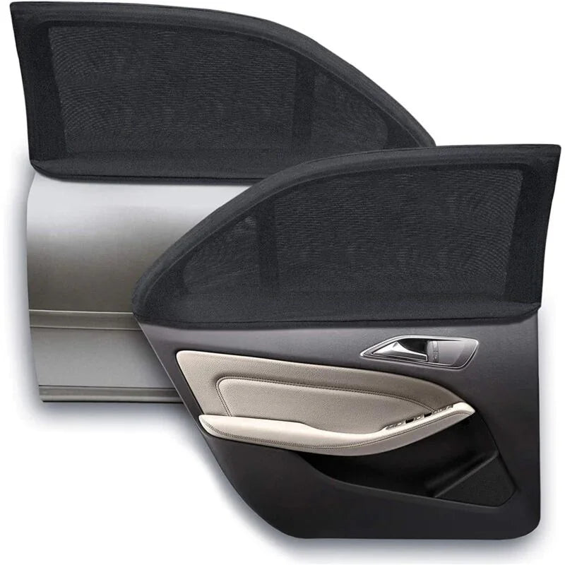Baby Car Sun Shade, 2 Pieces Car Sun Sock By Blocking Uv Rays By Protecting Car Sun From Children And Pets (Black) (Xl)