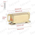Magnetic Door Catches For Drawers Or Cabinets Door Closure, Stainless Steel Gold Finish, 4 pcs, Ecat001G-4P-Fr