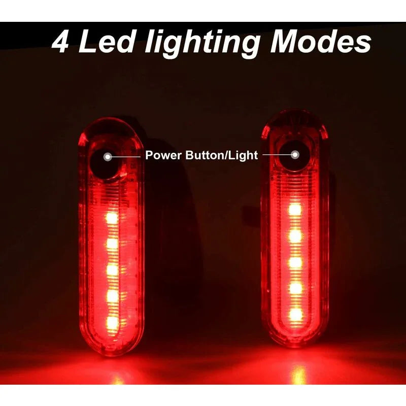 Bike Tail Lights - 2 Pack Bicycle Rear Lights, Usb Rechargeable Cob LED Waterproof Bike Rear Light, 4 Lighting Modes