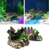 Aquarium Bridge Ornament,Fish Tank Landscape Decor Aquarium Resin Bridge Fish Tank Arch Pavilion Tree Garden Aquarium