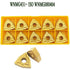 30 pcs Cnmg 431 + Wnmg 431 + Tnmg 331 Cnc Indexable Solid Carbide Blades For Lathe Turning Tool Holder.