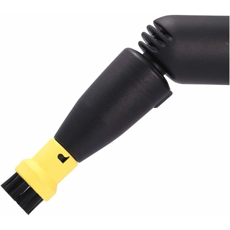 Brass Wire ROund Brush Set For Karcher Sc1 Sc2 Ctk10 Ctk20Sc3 Sc4 Sc5 Steam Cleaner (2 Black, 2 Yellow)