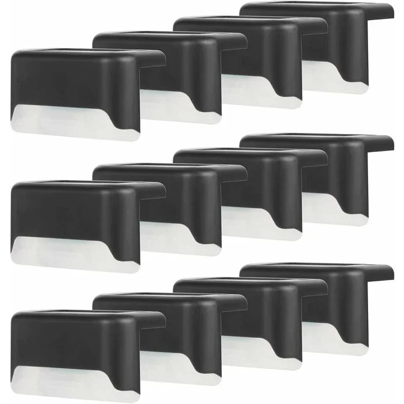 Waterproof Solar Fence Light, Solar Deck Light, Stair Light, Ip65 LED Solar Garden Lights For Patio Stair Fences (Warm