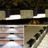 Waterproof Solar Fence Light, Solar Deck Light, Stair Light, Ip65 LED Solar Garden Lights For Patio Stair Fences (Warm