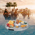 Floating Pool Cup Holder Inflatable Pool Float For Beach Inflatable Jacuzzi Mattress Pool Inflatable Glass Holder Pool