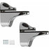2-Piece Adjustable Glass Shelf Bracket, Support For 5-21Mm Thickness Wood/Glass Shelves