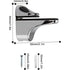 2-Piece Adjustable Glass Shelf Bracket, Support For 5-21Mm Thickness Wood/Glass Shelves