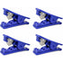 4 pcs Pipe Cutter, Economical Plastic Rubber Tube Cutter For Silicone Pvc Pu Nylon Tubing, Up To 12Mm Od, Blue