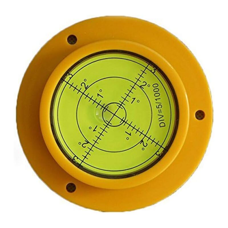 90Mm Precision ROund Spirit Level With Mounting Holes For Motorhome