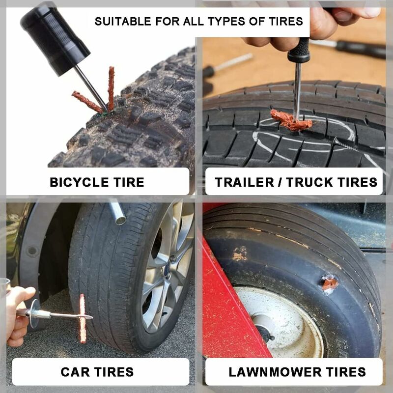 30 pcs Tire Repair Strips Car Tire Repair Tubeless Tire Repair Wick Tire Repair