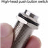 4 pcs 12Mm 3A 12V/24V/125V/250V Ac Self-Locking Waterproof Push Button Switch Nickel Plated Copper On Off Push Button