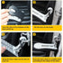 Car Door Pedal, Car Door Pedal Foot Nail U Car Door Latch Hook Pedal, With Auxiliary Pedal With Safety Hammer (16Cm,
