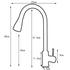 Black Kitchen Faucet, Stainless Steel Pull-Down Sprayer, 2 Spray Modes