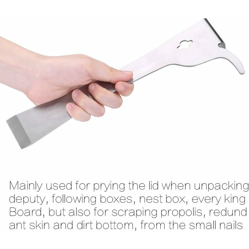 Stainless Steel Beekeeping Scraping Knife Propolis Scraper Beehive Cleaning Tool For Beekeepers