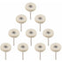 10 pcs Polishing Wheel 25Mm Wool Felt Buffing Wheels Drill Grinder Wheels Brushes ROtary Tool With Handle