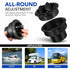 60Mm Car Interior Heater Vent Cover DAshboard Air Vent Deflector Side ROof Air Black Vent Outlet ROund Louvered DAsh