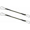 2 Pack 30Cm Heavy Duty Mini Bungee Cords With Carabiner For Camping, Luggage, Travel