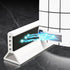 Foldable Shower Barrier And Water DAm Retention System Keeps Water Inside Threshold (1M, Magnetic Style-White)