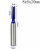 8 pcs 8Mm Shank Double Flute Straight ROuter Bit Set For Woodworking Tools 5Mm, 6Mm, 8Mm, 10Mm, 12Mm, 14Mm, 18Mm, 20Mm