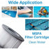 2 Pack Replacement Filters For Mspa Fd2089 - Cartridge Pump For Swimming Pools, Hot Tubs And Spas