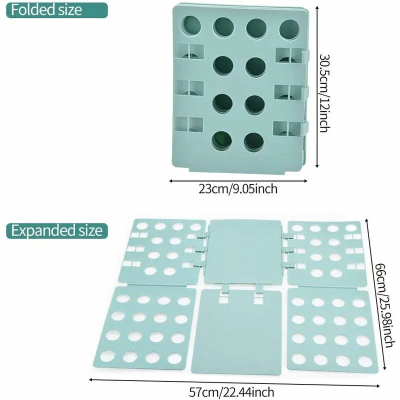 Folding Board, Foldable Organizer With Flip For Adults Clothes Folder Clothing Folder Shirt T-Shirt Green