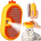 Cat Steam Brush With Release Button, Rechargeable Cat Steam Brush For Long And Short Hair Cats Dogs Rabbits,