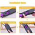 Foldable Dog And Cat Poop Scooper Pet Long Handle Pooper Scooper, Easy To Pick Up Waste, Black & Purple (Purple)
