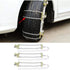 Tire Anti-Skid Chain, 3 pcs Steel Anti-Skid Chain For Car Snow Mud Chain(235-265Mm)