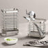 Stainless Steel Kitchen Utensil Holder, Cutlery Holder, Utensil Rack, Countertop Organizer, Restaurant Accessories