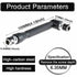Mini Screwdriver And Bits, 1/4" Drive, L-Shaped Double Head Hexagonal Handle Extension Socket Wrench Flathead Torx