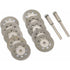 12 Pack 22Mm Mini Perforated Diamond Cutting Discs, Cutting Wheels, Shanks Ann Arbor