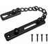 2 pcs Door Lock Chain With Screws, Anti-Theft Security Door Lock Chain For Interior Door Home Security