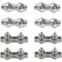 M2 Duplex Cable Clips 304 Stainless Steel Duplex Cable Clips For Wire ROpe Clotheslines Sun Sails Hanging Patio Fixed 8