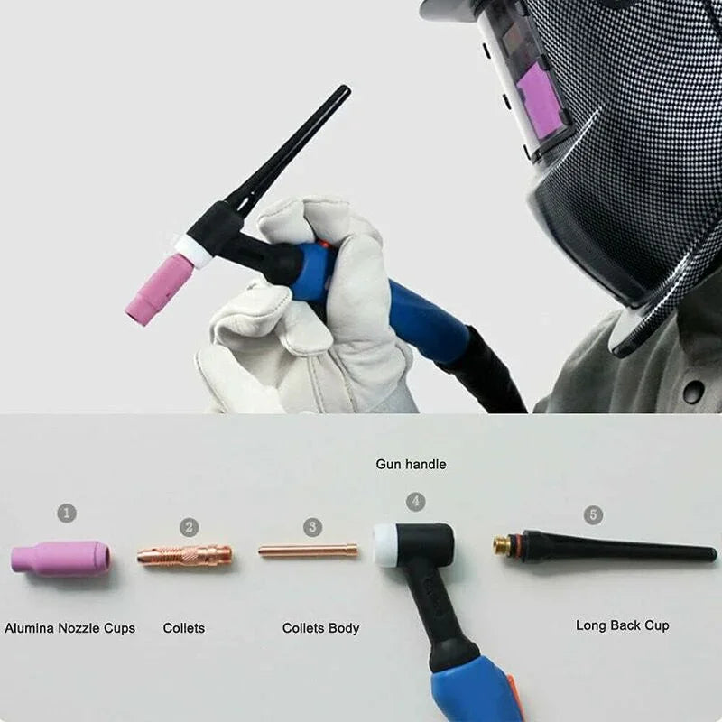 Tig Welding Accessories Wp-26 Argon Arc Welding Equipment Adapter Sleeve Shell Ceramic Nozzle For Tig Welding Gun