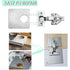 8 pcs Stainless Steel Cabinet Hinge Repair Plate With 48 Screws