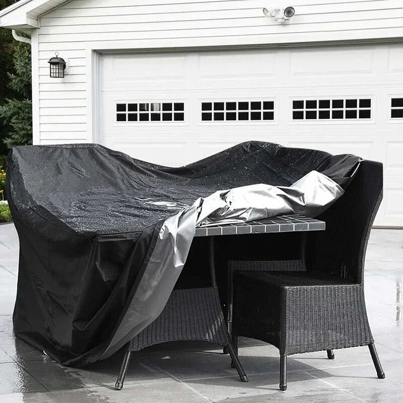 Garden Furniture Cover 210T Polyester Waterproof Anti-Uv Tarpaulin, Protective Cover For Tables, Chair, Sofa (200 160