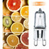 G9 Bulb 42W (44W) Dimmable Warm White 2800K, G9 Halogen Bulbs For Indoor Lighting 230V G9 Capsule Bulbs, Pack Of 10