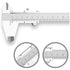 Stainless Steel Analog Vernier Caliper 150Mm / 0.02Mm High Precision Micrometer Tool With Depth, Inside And Outside