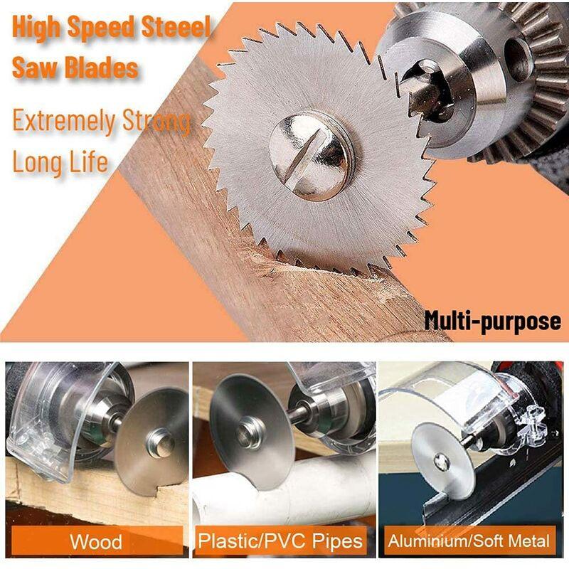 6 pcs Hss Saw Blades Set With 1Pc 1/8