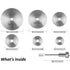 6 pcs Hss Saw Blades Set With 1Pc 1/8" Shank Extension ROd, Cutting Wheel Set For ROtary Tools