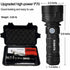 30000-100000 Lumen High Power LED Flashlight Waterproof Ultra Bright, 3 Modes High Brightness Usb Rechargeable