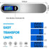 Travel Luggage Scale, Portable Digital Luggage Scale Max 50Kg/110Lb (Lb,G,Oz,Kg) Scale With Hook For