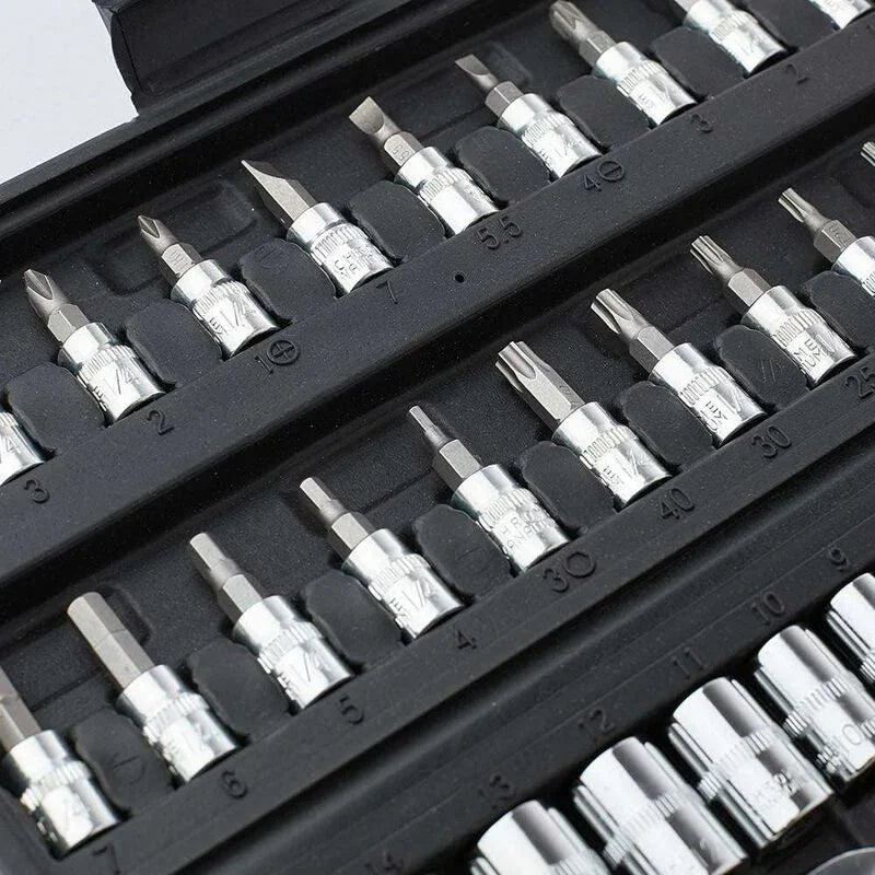 46 pcs Socket Set Chrome Vanadium 1/4