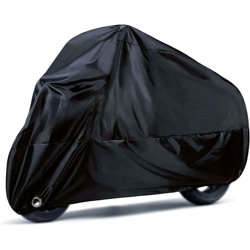 Motorcycle Cover, 190T Waterproof Motorcycle Covers With Lock Holes, Uv Protection Dust Covers For Indoor And Outdoor