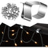 100 pcs Christmas Light Hook,Cable Clips,Outdoor ROof Gutter Hooks,Christmas Lights Gutter Hooks Galvanized Holiday