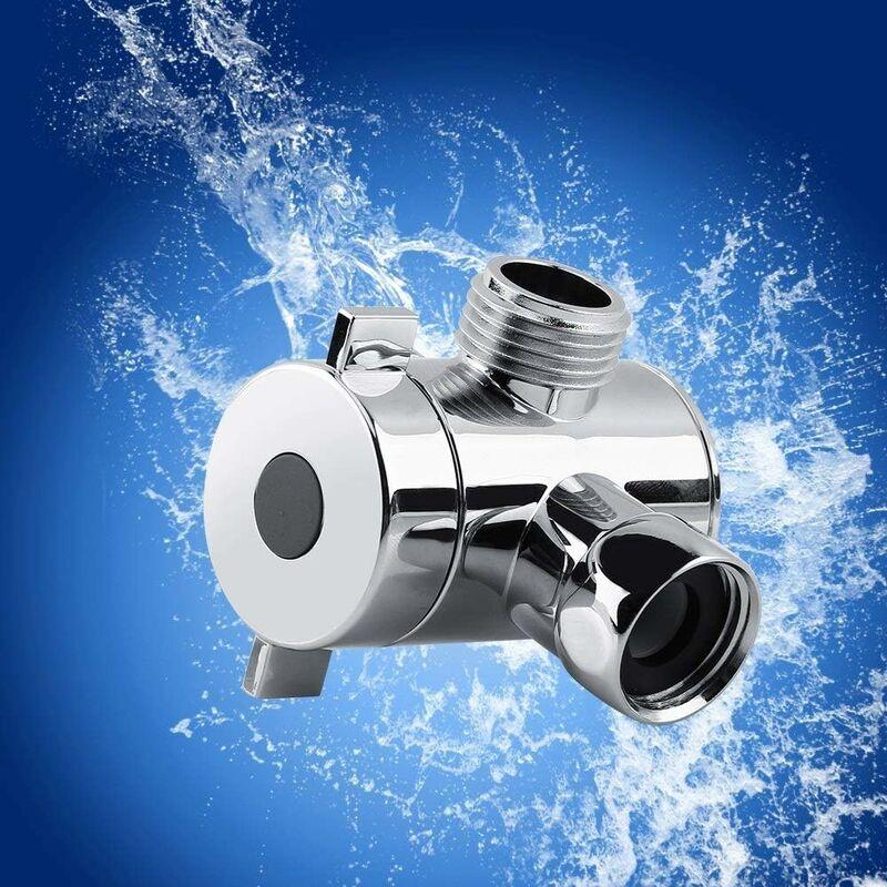 3 Way Multi-Function Shower Faucet Diverter Shower Head Adapter For Shower Arm Kitchen Sink G1/2