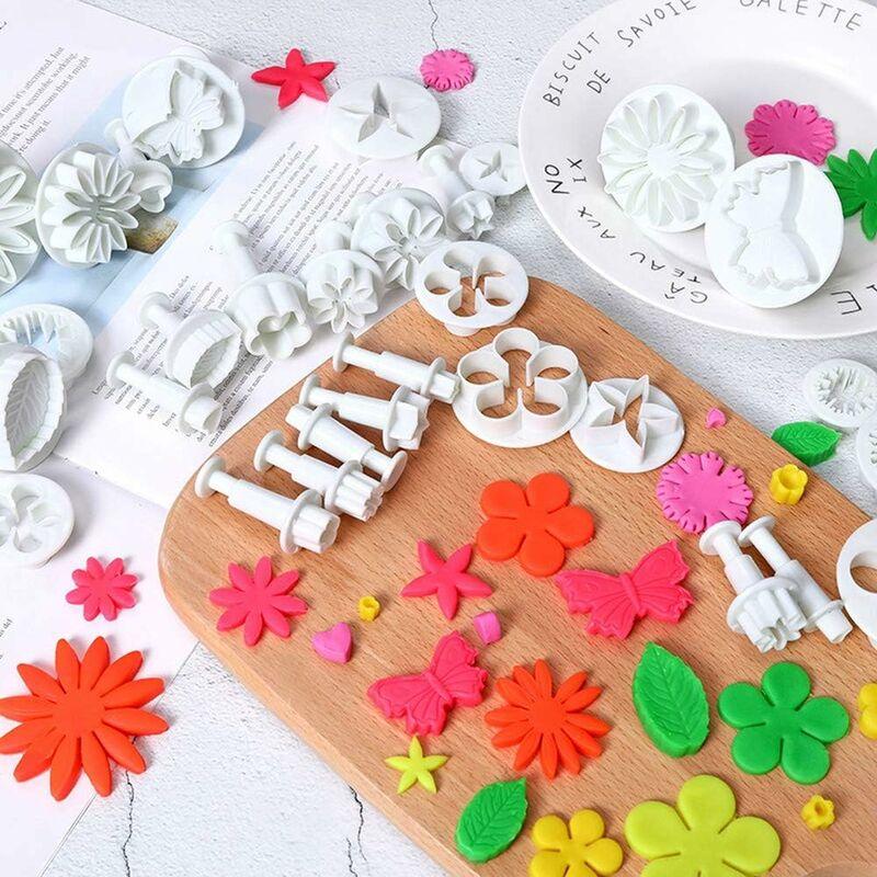 33 Pieces Fondant Cake Decorating Tools Set For Birthday Cake Decorating Fondant Cookie Sugar Paste