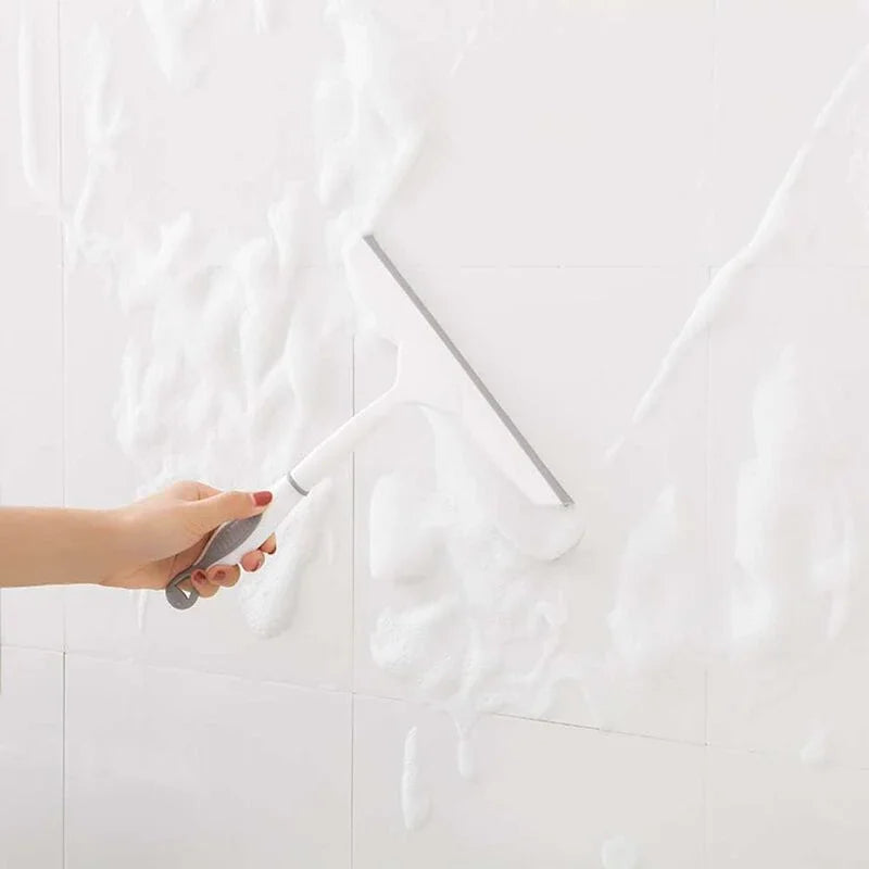 Shower Squeegee Glass Squeegee, Glass And Tile Squeegee For Window Or Shower - With Heavy Duty Blade
